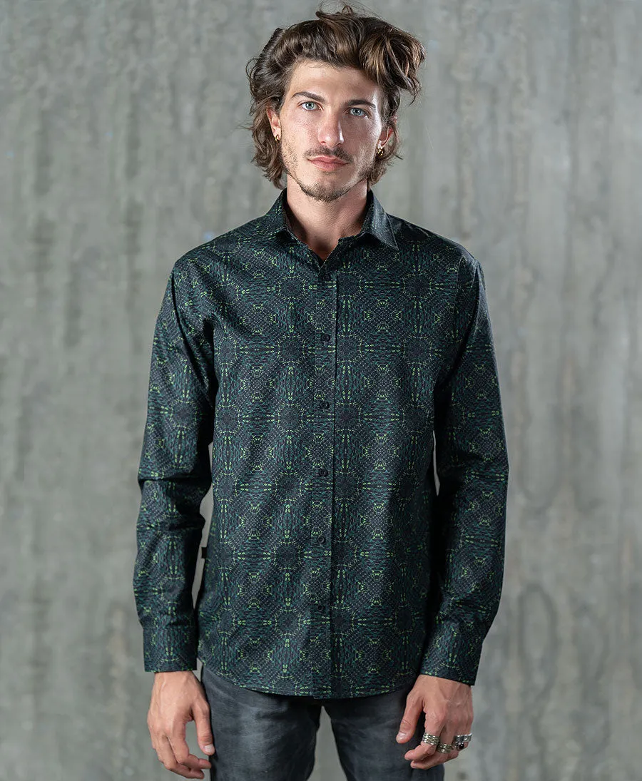 SOL - Seed Of Life  - "Hexit" LS Premium Button Up