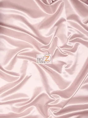 Solid Shiny Bridal Satin Fabric / Blush / Sold By The Yard