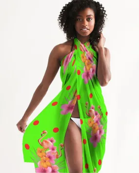 Tropical Lime Swimsuit Coverup