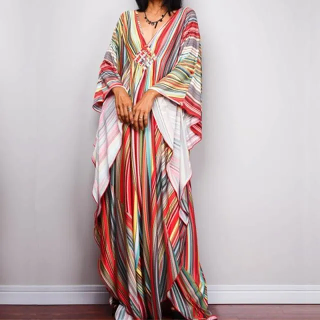 V-Neck Maxi Cover-Ups