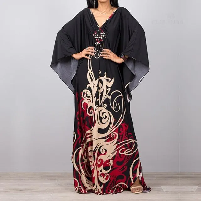 V-Neck Maxi Cover-Ups