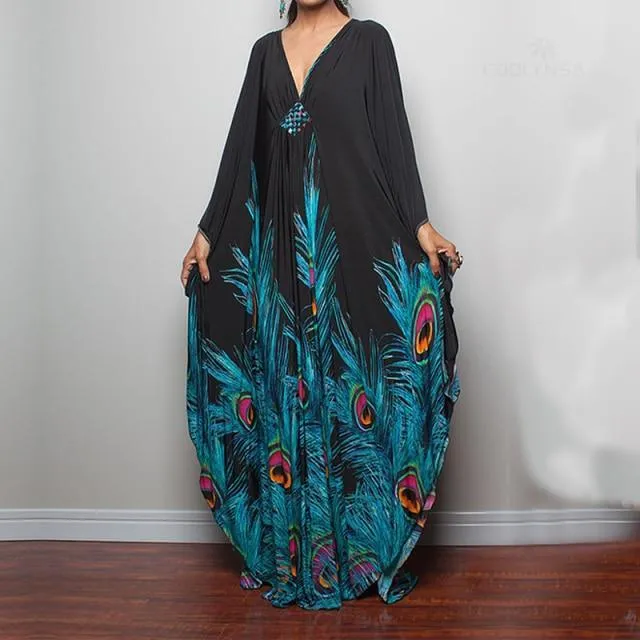 V-Neck Maxi Cover-Ups