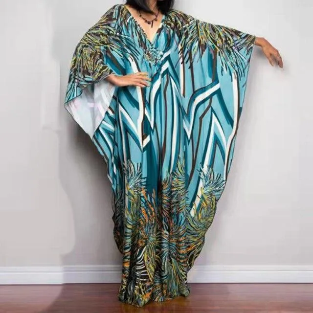 V-Neck Maxi Cover-Ups