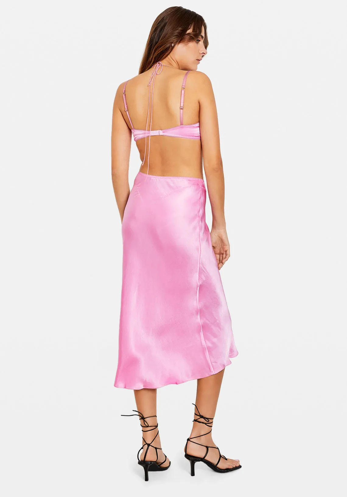 VOLETA MIDI SKIRT PINK