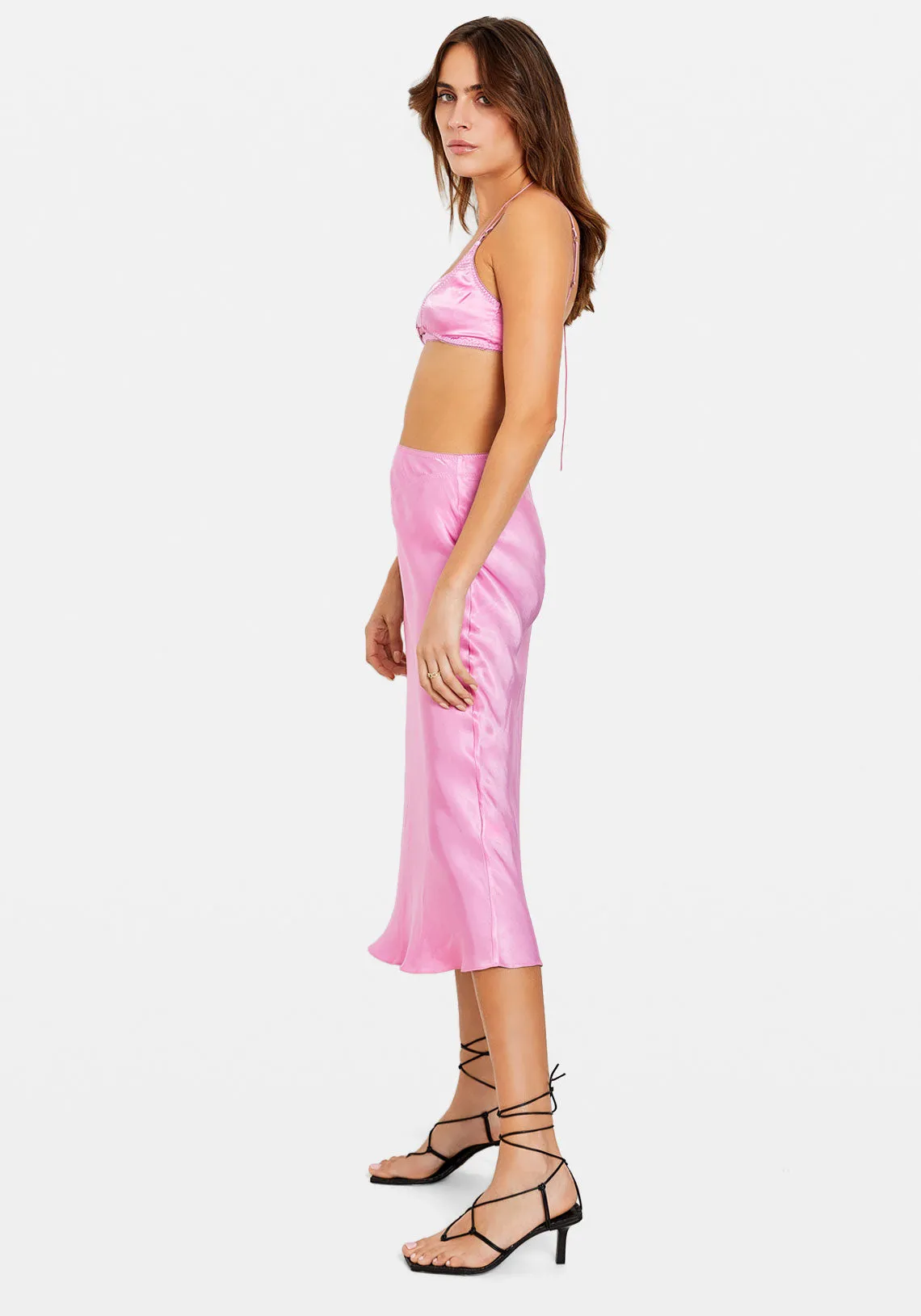 VOLETA MIDI SKIRT PINK