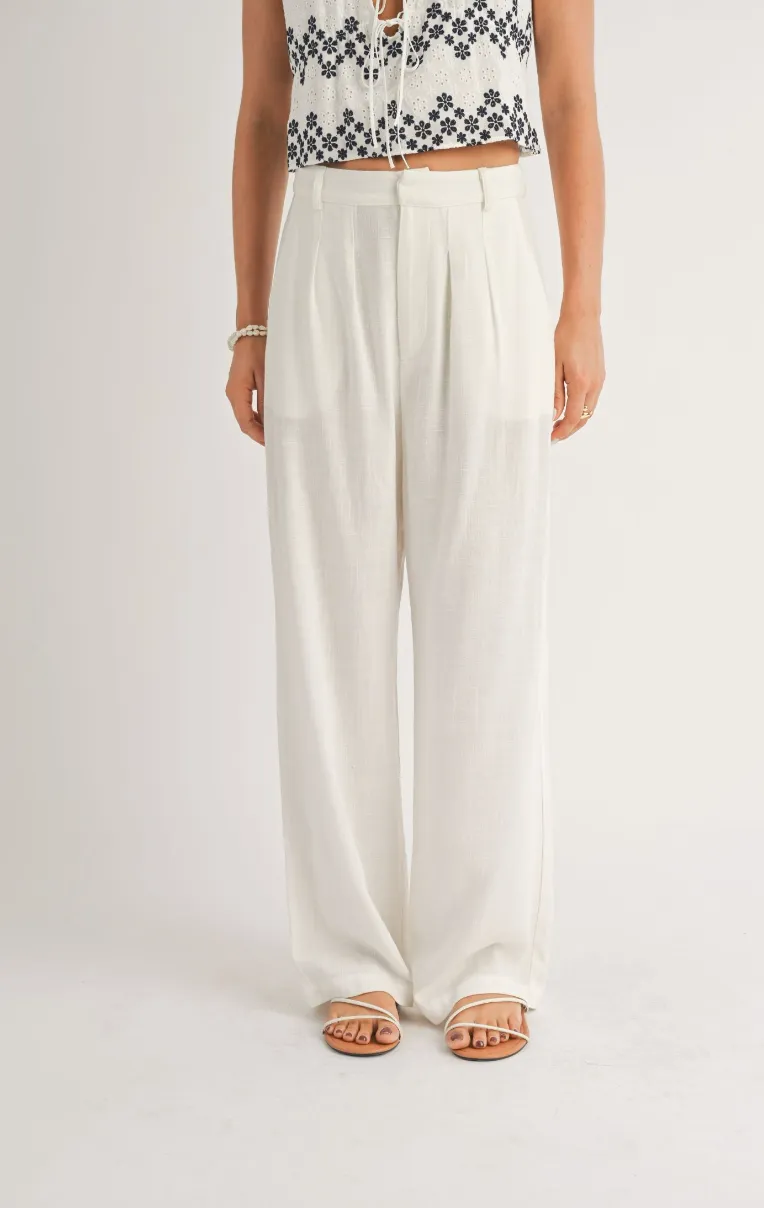 White Sandy Cove Pants