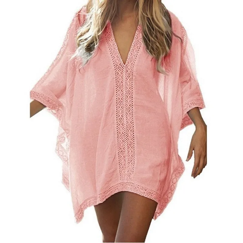 Women's swimsuit Cover-ups Beach Dresses Beachwear Shirt