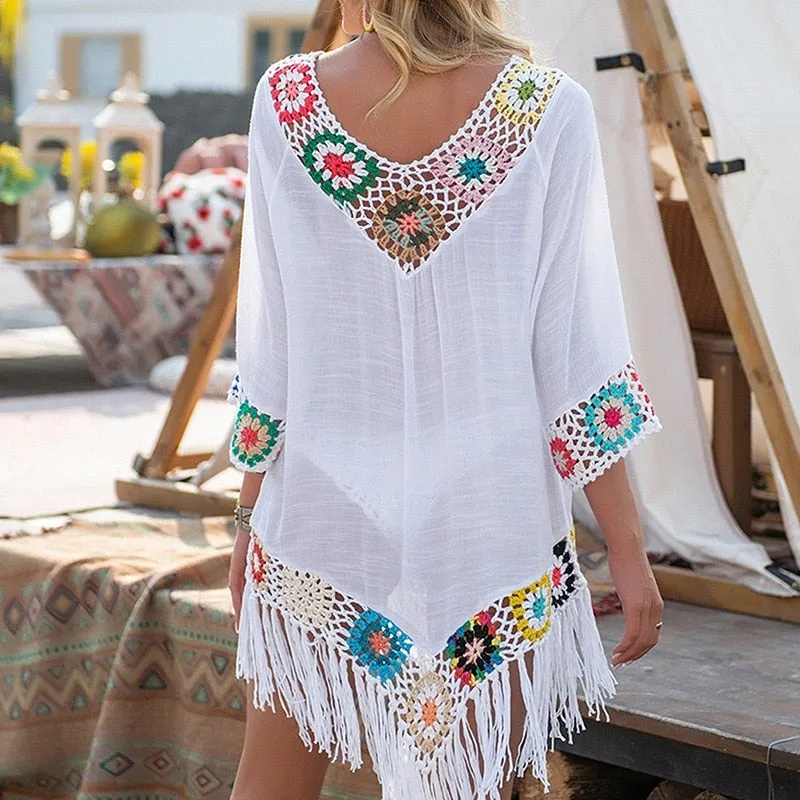 Women's swimsuit Cover-ups Beach Dresses Beachwear Shirt