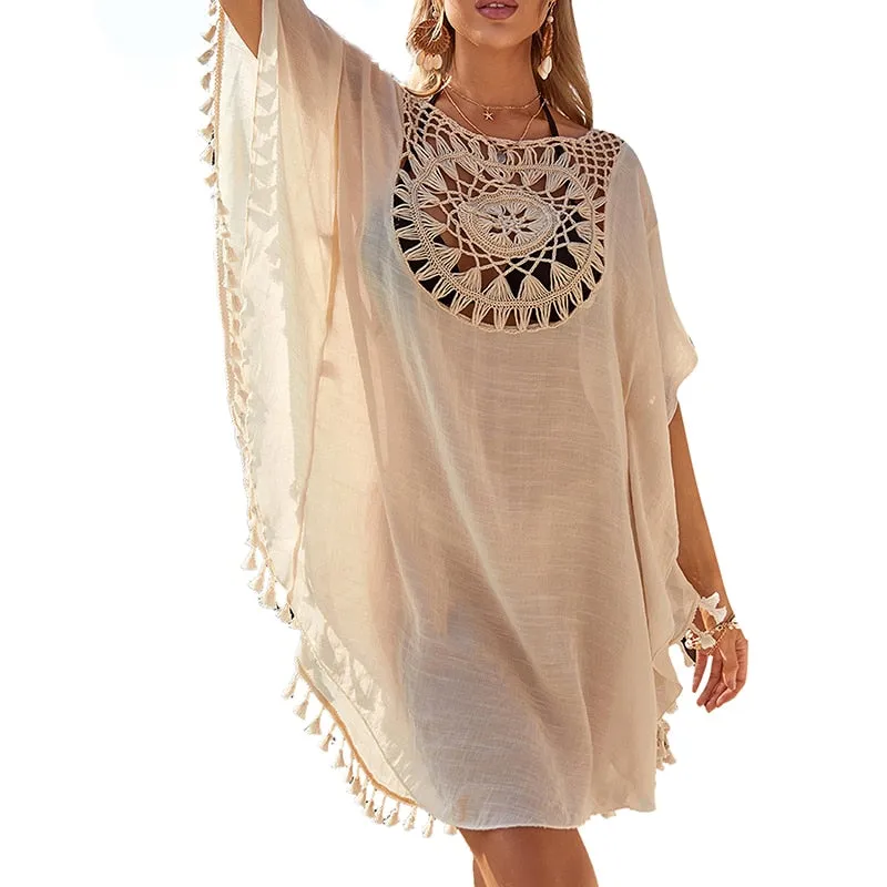 Women's swimsuit Cover-ups Beach Dresses Beachwear Shirt