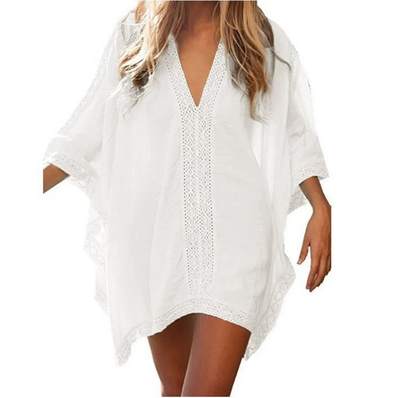 Women's swimsuit Cover-ups Beach Dresses Beachwear Shirt